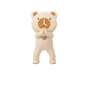 The bear dropping into a squat and standing back up